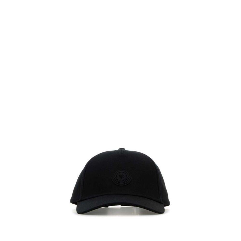 Moncler Men Black Cotton Baseball Cap